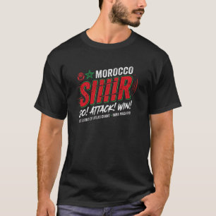 Siiir Morocco Football Fan - Dima Maghrib Chants T-Shirt