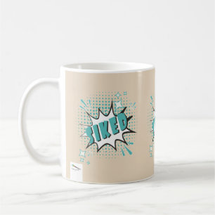 SIKED Comic Speech Bubble Meme Funny Creme Coffee Mug