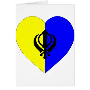 Sikh Flag Heart