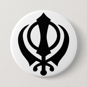 Sikh Khanda Button