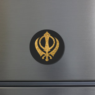 Sikh Khanda "Fearless & Free"  Magnet