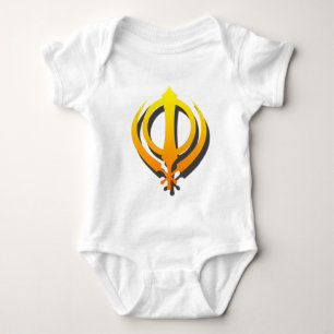 Sikh Khanda Khalsa Sikhism Punjabi Baby Bodysuit