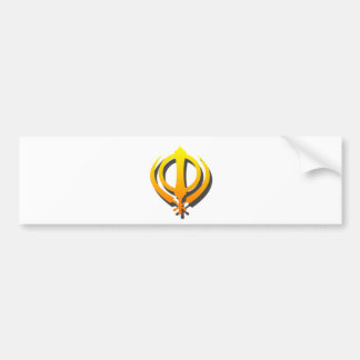 Sikh Khanda Khalsa Sikhism Punjabi Bumper Sticker