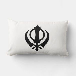 Sikh Khanda Lumbar Pillow