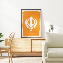 Sikh Khanda Symbol Poster