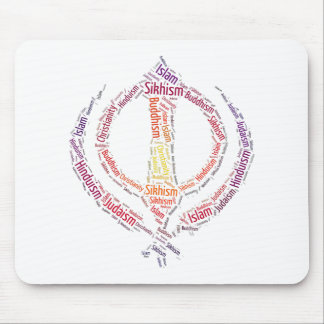 Sikh khanda symbol unique design mouse pad