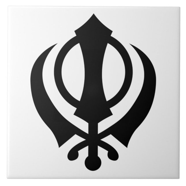 Sikh Khanda Tile (Front)