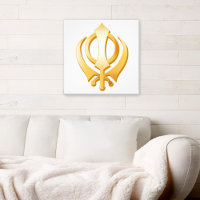 Sikh Symbol Canvas Art
