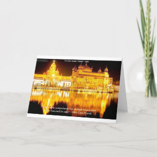 Sikh The Golden Temple In India Gifts & Tees Card