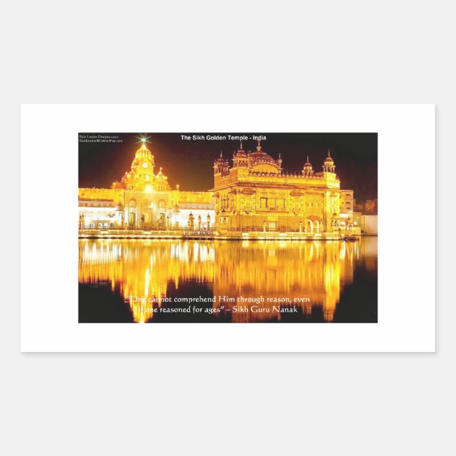 Sikh The Golden Temple In India Gifts & Tees Sticker (Front)