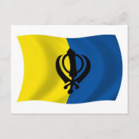 Sikhism Flag Postcard