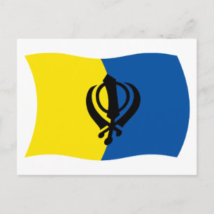 Sikhism Flag Postcard