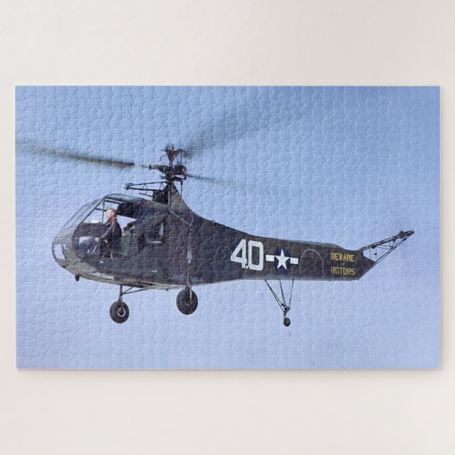 Sikorsky R-4 – USAAF Jigsaw Puzzle (Horizontal)