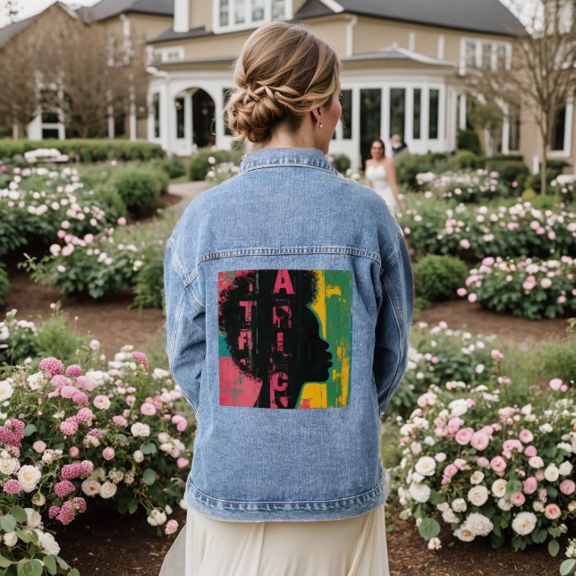 Sil houte denim jacket (Wedding Back)