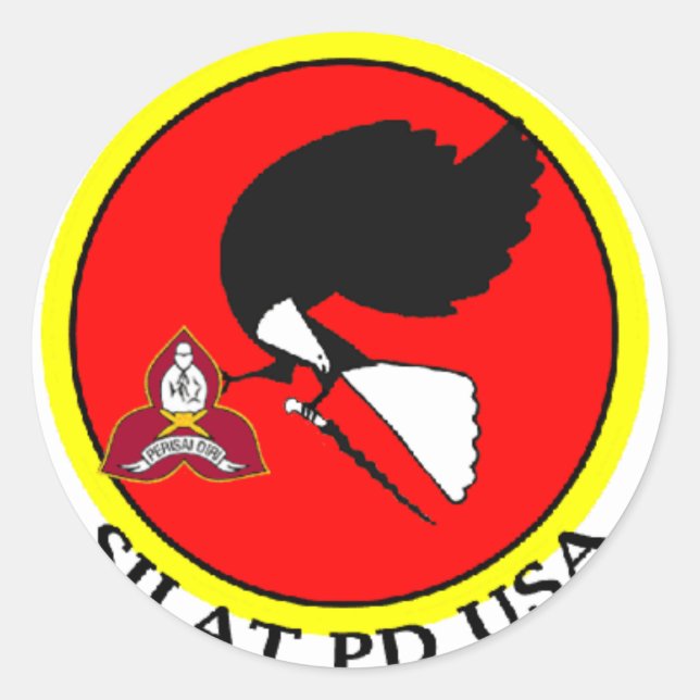 Silat PD usa Classic Round Sticker (Front)