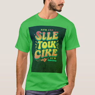"SILE TOLK CIKE Slogan Printed Men's T-shirt" "Men T-Shirt