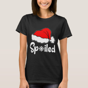 Siled Broke Santa Hat Christmas Matching Pajamas  T-Shirt