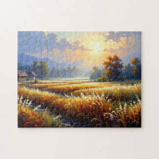 Silence Ambré sur le Puzzle des Champs