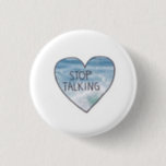 Silence Button<br><div class="desc">Button featuring "stop talking" heart.</div>