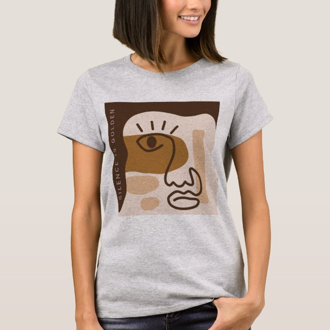 silence face T-Shirt (Front)