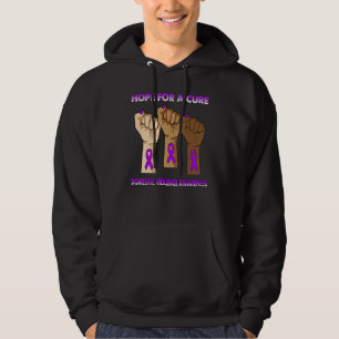 Silence Hand Hope For A Cure Domestic Violence Awa Hoodie