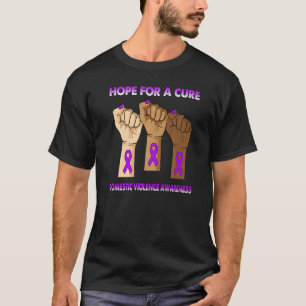 Silence Hand Hope For A Cure Domestic Violence Awa T-Shirt