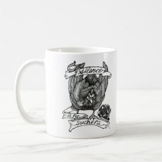 SILENCE IS FOR SUCKERS: Guinea Tattoo Art Coffee Mug