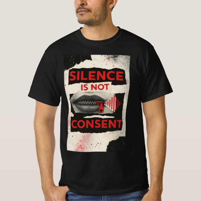 Silence Is Not Consent Awareness Shirt (Front)