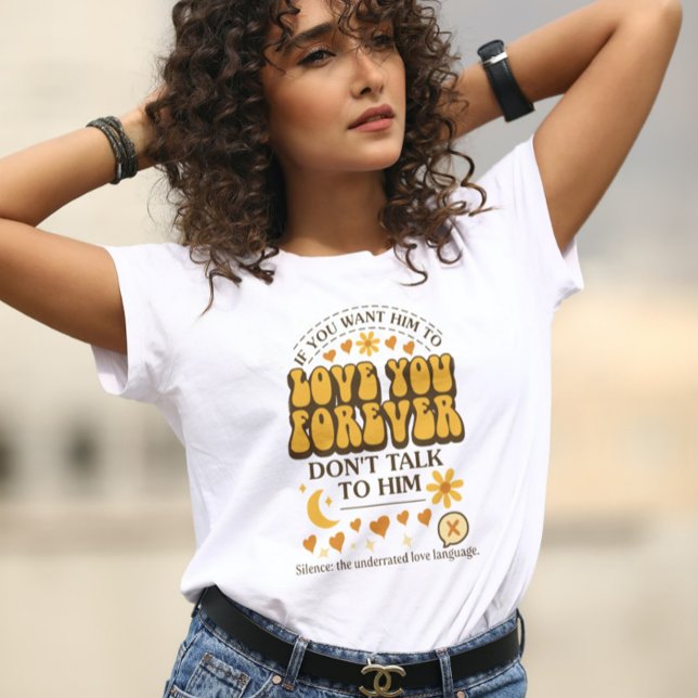 Silence Is Sexy – Retro Relationship Humour Tee (Creator Uploaded)