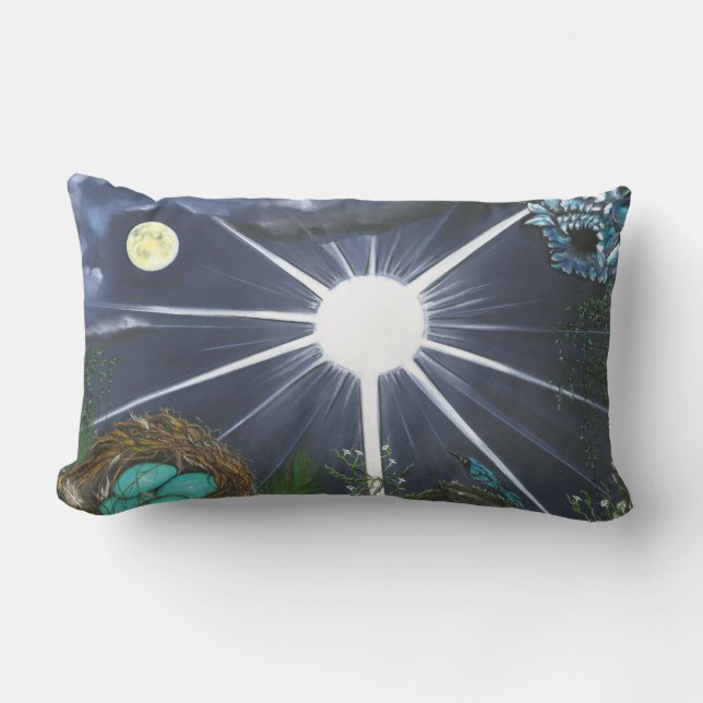 Silence of Sacred Space Lumbar Pillow (Front)