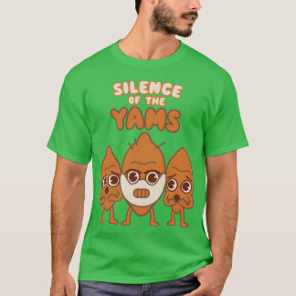 Silence of the Yams movie pun kawaii style Hallowe T-Shirt