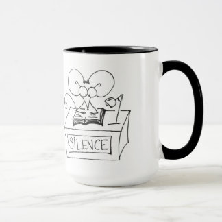 Silence ! Souris de bibliothèque - tasse de