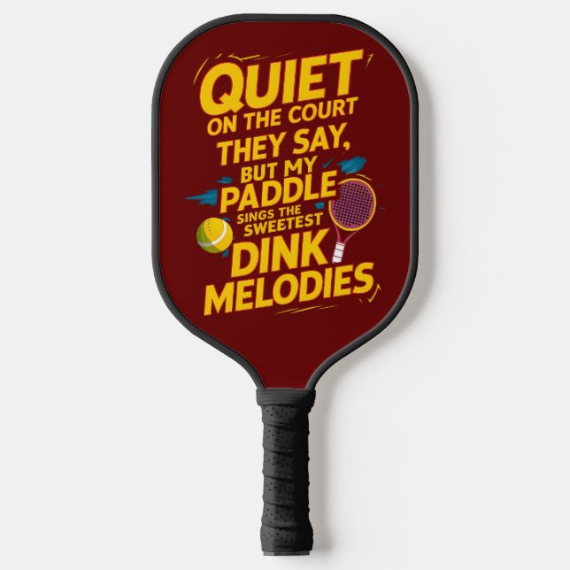Silence Speaks Volumes: The Pickleball Power Pickleball Paddle (Front)