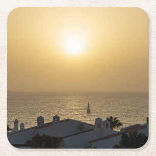 Silence Square Paper Coaster