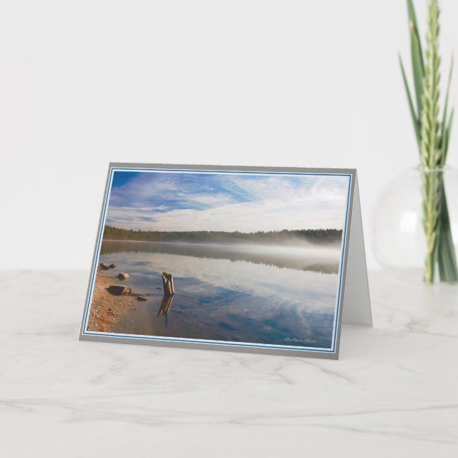 Silence: Walden Pond--communing with the soul. Card (Front)