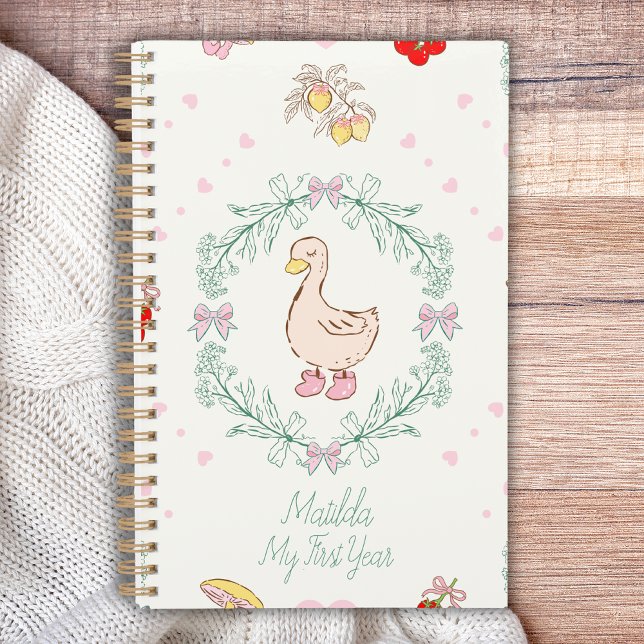 Silencieux Oie Thème Cute Oie Rose Personnalisé (Créateur téléchargé)