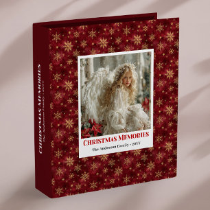 Silent Angelic Red Poinsettia Custom album Binder