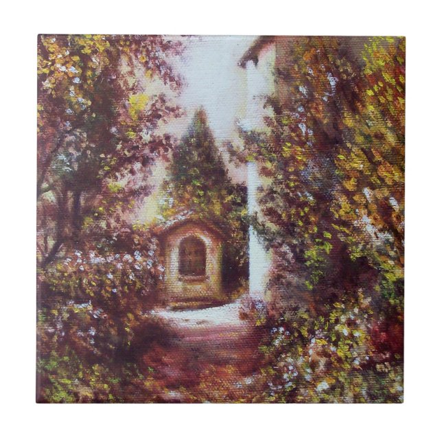 SILENT AUTUMN IN FLORENCE TILE (Front)