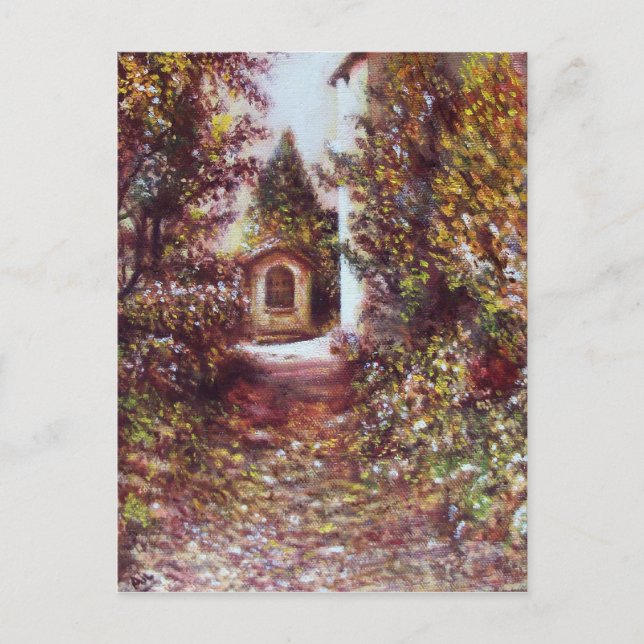 SILENT AUTUMN IN FLORENCE Tuscany Landscape Postcard (Front)