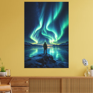 Silent Awakening – Aurora Borealis Canvas Print