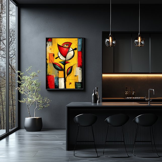 Silent Bloom — Contemporary Abstract Expressionism Poster (Creator Uploaded)