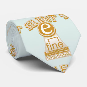Silent E English Language Phonics Rule Tie