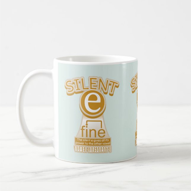 Silent E magic E phonics rule Coffee Mug (Left)