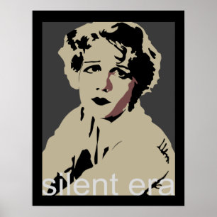 silent era film tee poster