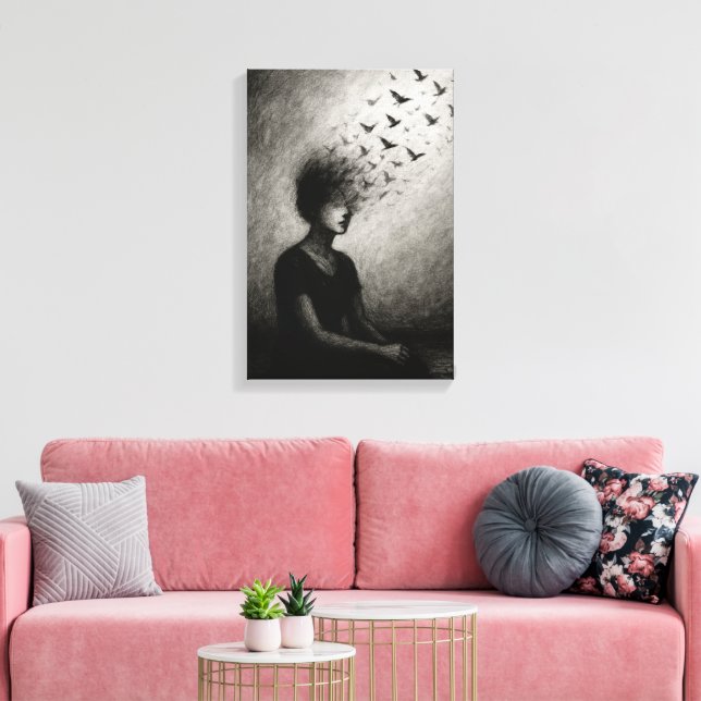 Silent Escape Canvas Print (Insitu(LivingRoom))