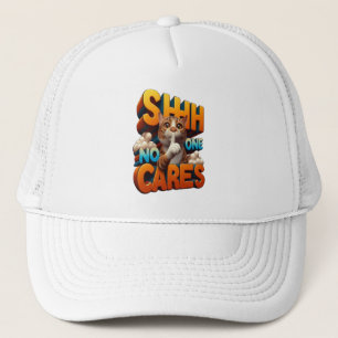 Silent Feline Disinterest Trucker Hat