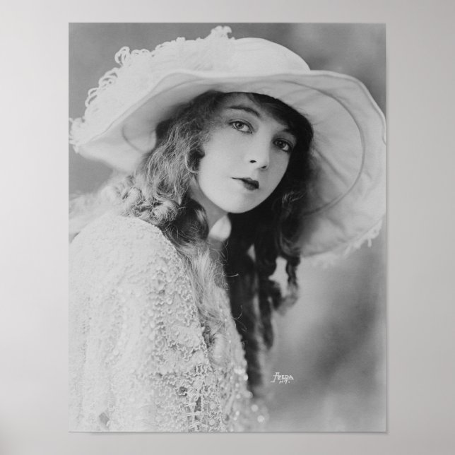 Silent Film Star Lillian Gish Poster (Front)