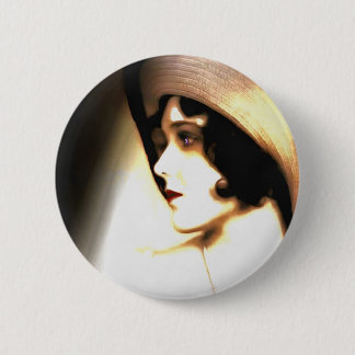 Silent Film Star Vintage 1920s Portrait 2 Inch Round Button