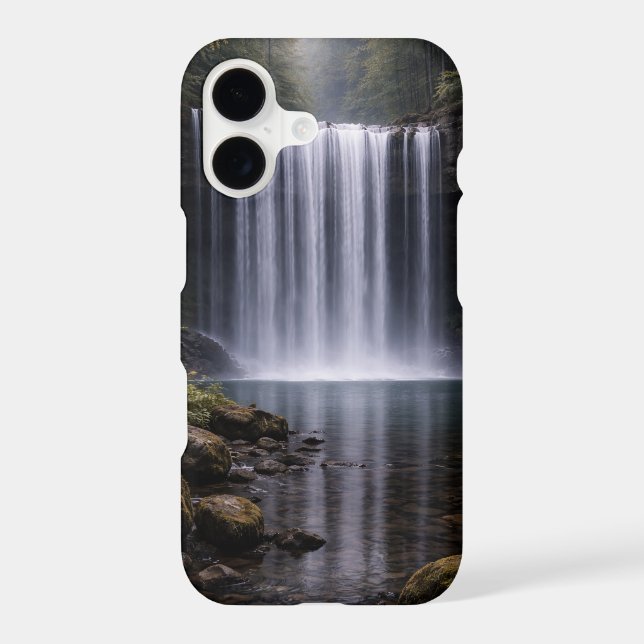 Silent Forest Waterfall – Calm Nature Landscape (Back)