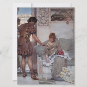 Silent Greeting (by Lawrence Alma-Tadema) Card